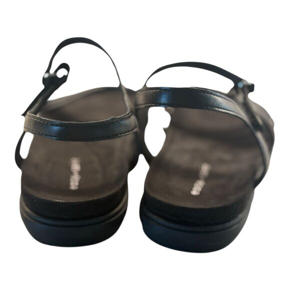 Easy Spirit Dottle 3 Embossed Comfort Sandals Women’s Size 8 Black Ankle Strap - Picture 7 of 8